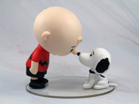 Charlie Brown and Snoopy Figurine On Acrylic Base