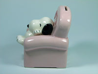 Snoopy Ceramic Chair Bank (NEW But Near Mint)