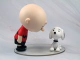 Charlie Brown and Snoopy Figurine On Acrylic Base