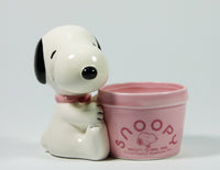 Snoopy Small Ceramic Planter (Also Holds Trinkets/Jewelry/Etc.)