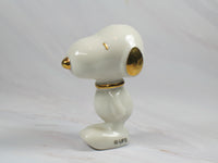Snoopy Gold - Plated Porcelain Figurine - snoopn4pnuts.com