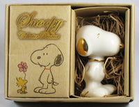Snoopy Gold - Plated Porcelain Figurine - snoopn4pnuts.com