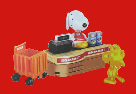 Snoopy Lego Blocks - Style Grocery Store Display - Supermarket Cashier - snoopn4pnuts.com