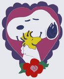 Snoopy and Woodstock Forever Friends Heart-Shaped Flag