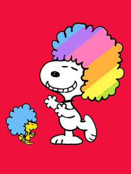 Peanuts Double - Sided Flag - Snoopy and Woodstock With An Afro - snoopn4pnuts.com