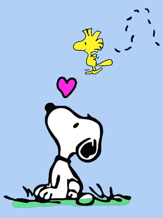 Peanuts Double - Sided Linen Flag - Snoopy Love - snoopn4pnuts.com
