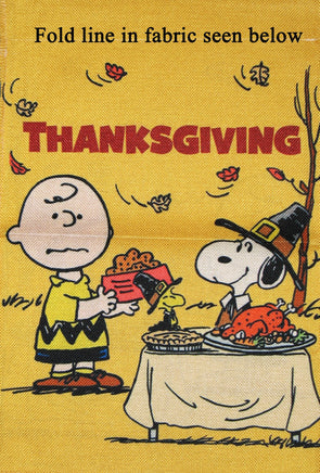 Peanuts Double - Sided Flag - A Charlie Brown Thanksgiving - snoopn4pnuts.com