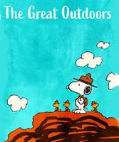 Peanuts Double - Sided Flag - Snoopy Scout The Great Outdoors - snoopn4pnuts.com