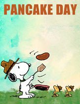 Peanuts Double - Sided Linen Flag - Snoopy Scout Pancake Day - snoopn4pnuts.com