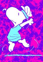 Peanuts Double - Sided Flag - Snoopy Aerobics - snoopn4pnuts.com
