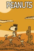 Peanuts Double - Sided Linen Flag - Snoopy March On - snoopn4pnuts.com