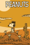 Peanuts Double-Sided Flag - Snoopy March On