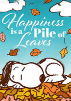 Peanuts Double-Sided Flag - Snoopy Fall Leaves