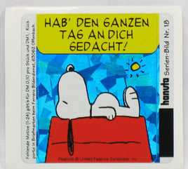 Snoopy DAZZLING Prismatic / Holographic German Sticker - Number 18 - snoopn4pnuts.com