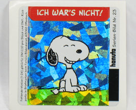 Snoopy DAZZLING Prismatic / Holographic German Sticker - Number 23 - snoopn4pnuts.com