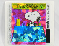 Snoopy DAZZLING Prismatic / Holographic German Sticker - Number 21