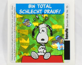 Snoopy DAZZLING Prismatic / Holographic German Sticker - Number 15 - snoopn4pnuts.com