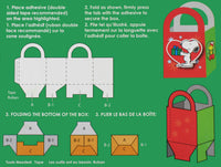 Snoopy Chistmas Holiday Favor Box Kit (Makes 4 Boxes) - snoopn4pnuts.com