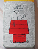 Snoopy Embossed Metal Christmas Gift Card Holder (New But Near Mint)