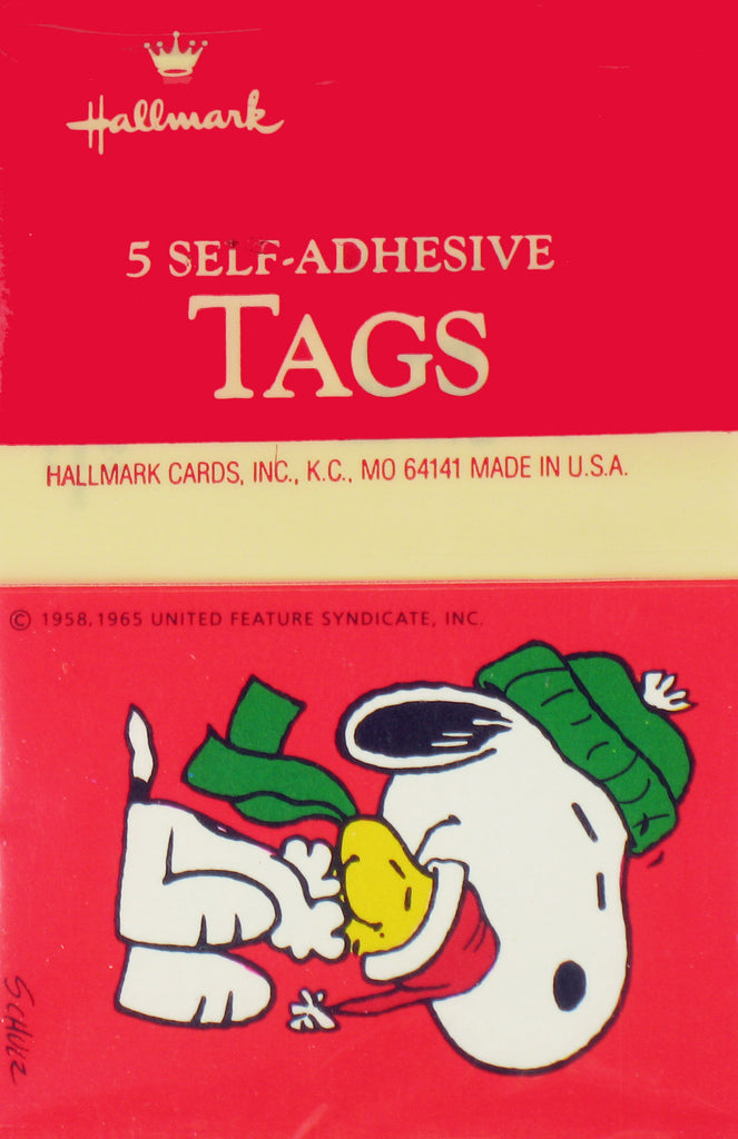 Snoopy Vintage Mini Self-Adhesive Gift Tags