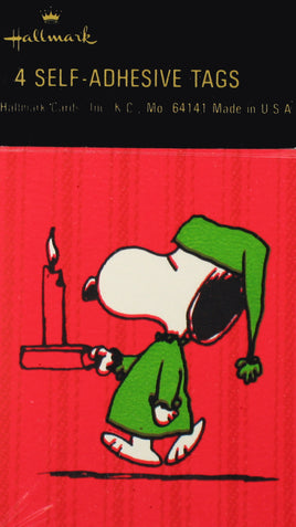 Snoopy Vintage Mini Self - Adhesive Gift Tags - snoopn4pnuts.com