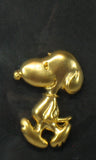 Snoopy Walking Gold-Tone Pin (Attractive Finish)