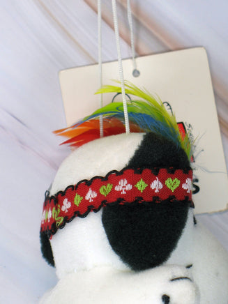 Snoopy Vintage Indian Mini Plush Hanging Doll (New But Near Mint) - snoopn4pnuts.com