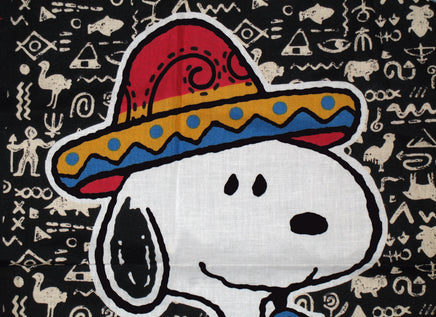 Snoopy Wearing Sombrero Handkerchief - The Super Beagle - snoopn4pnuts.com