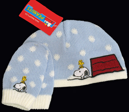 Snoopy Child's Knit Hat and Mittens Set - snoopn4pnuts.com