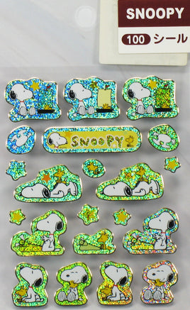 Peanuts Gang Holographic Sticker Set With Metallic Borders - snoopn4pnuts.com