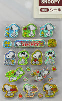 Peanuts Gang Holographic Sticker Set With Metallic Borders