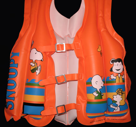 Snoopy Deluxe Inflatable Swim Jacket - snoopn4pnuts.com