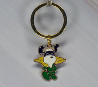 Masked Snoopy Gold-Tone Key Chain