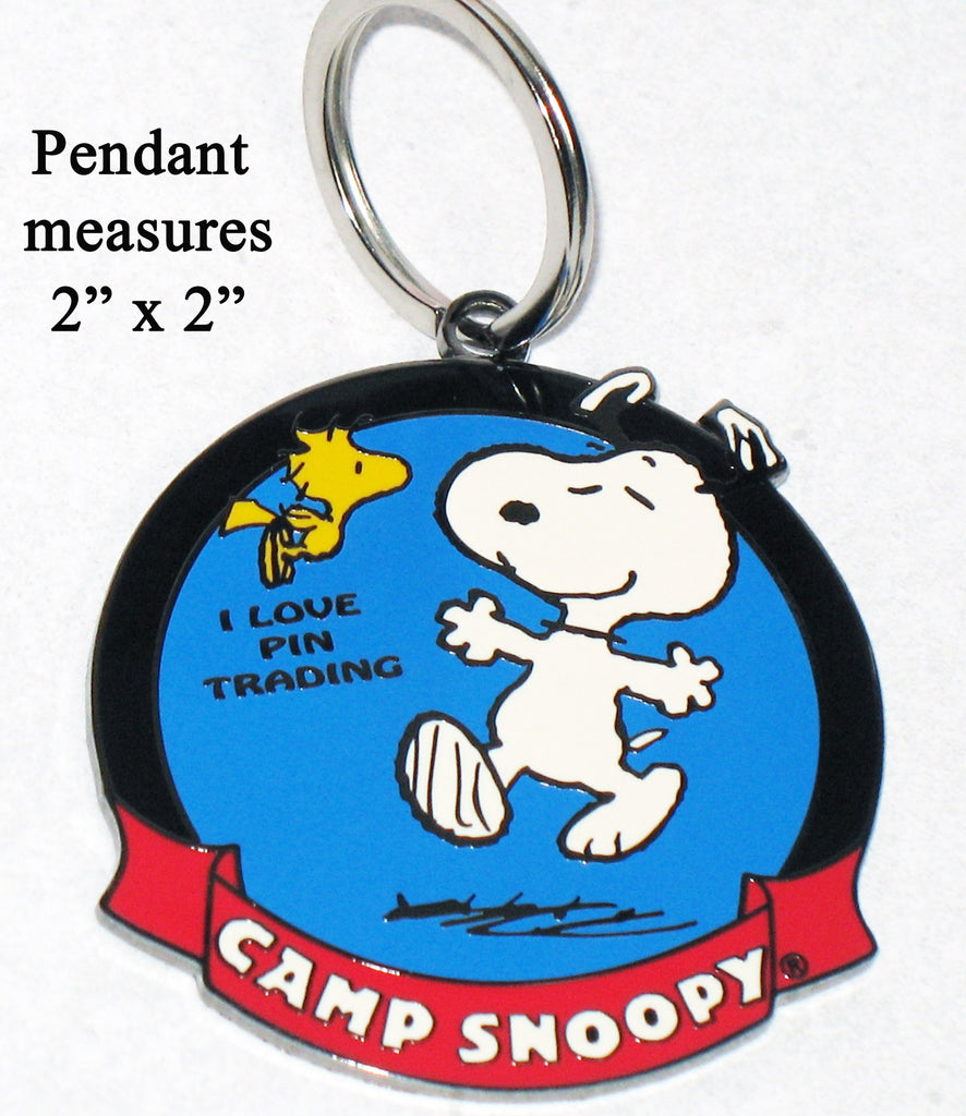 Camp Snoopy Large Metal Key Chain