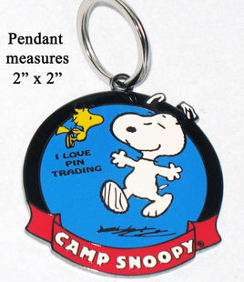 Camp Snoopy Large Metal Key Chain