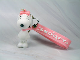 Peanuts PVC Double Ring Key Chain With Embossed Wrist Strap - Belle - snoopn4pnuts.com
