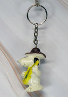 VINTAGE SNOOPY PLAYING GUITAR PVC Key Chain - snoopn4pnuts.com