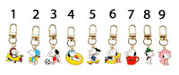 Snoopy Enamel Swivel Key Chain With Lanyard-Style Clip