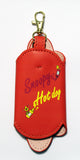 Snoopy Hot Dog and Bun-Shaped Faux Leather Key Holder