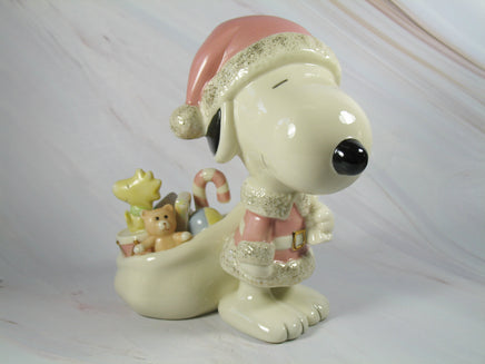 Lenox Snoopy Claus Fine China Figurine With 24K Gold Accents - snoopn4pnuts.com