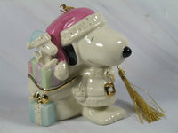 Lenox Santa Snoopy Fine China Ornament With 24K Gold Accents - snoopn4pnuts.com