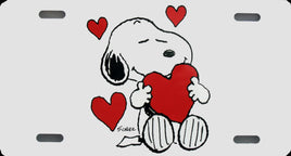 Snoopy Metal License Plate - Love - snoopn4pnuts.com