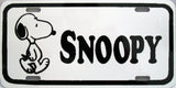 Snoopy Metal License Plate - Snoopy Name