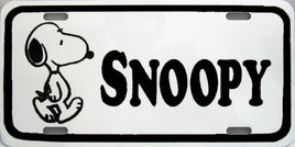 Snoopy Metal License Plate - Snoopy Name - snoopn4pnuts.com