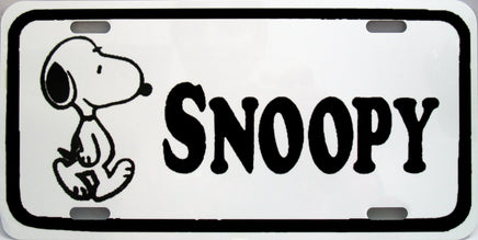 Snoopy Metal License Plate - Snoopy Name - snoopn4pnuts.com