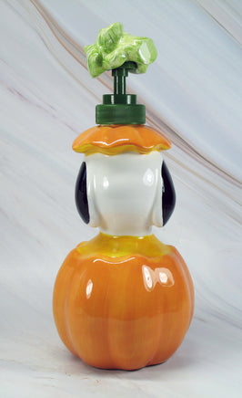 Snoopy Jack - O - Lantern Halloween Ceramic Soap / Lotion Dispenser - snoopn4pnuts.com