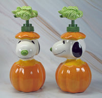 Snoopy Jack - O - Lantern Halloween Ceramic Soap / Lotion Dispenser - snoopn4pnuts.com