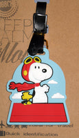 Peanuts PVC Luggage Tag With Raised Graphics - Flying Ace