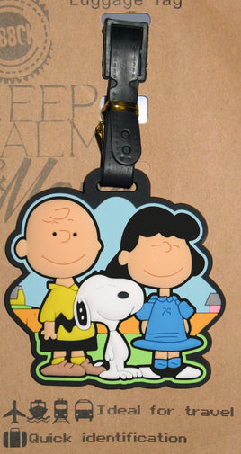 Peanuts PVC Luggage Tag With Raised Graphics - The Gang - snoopn4pnuts.com