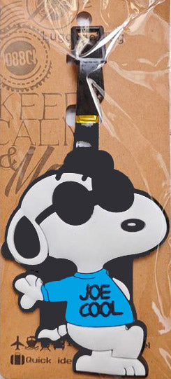 Snoopy Joe Cool Die-Cut Thick PVC Luggage Tag